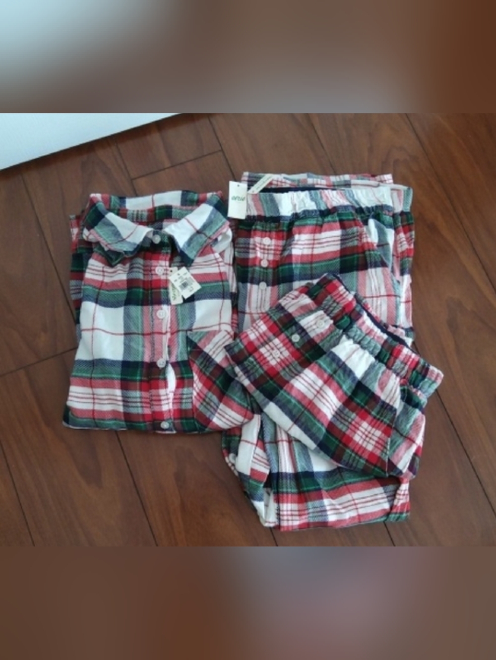 AERIE💥New💥3-Piece Plaid Flannel Pajama Set